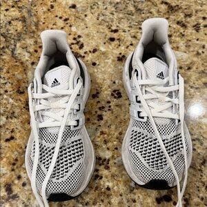 Adidas Kids White and Black Sneakers